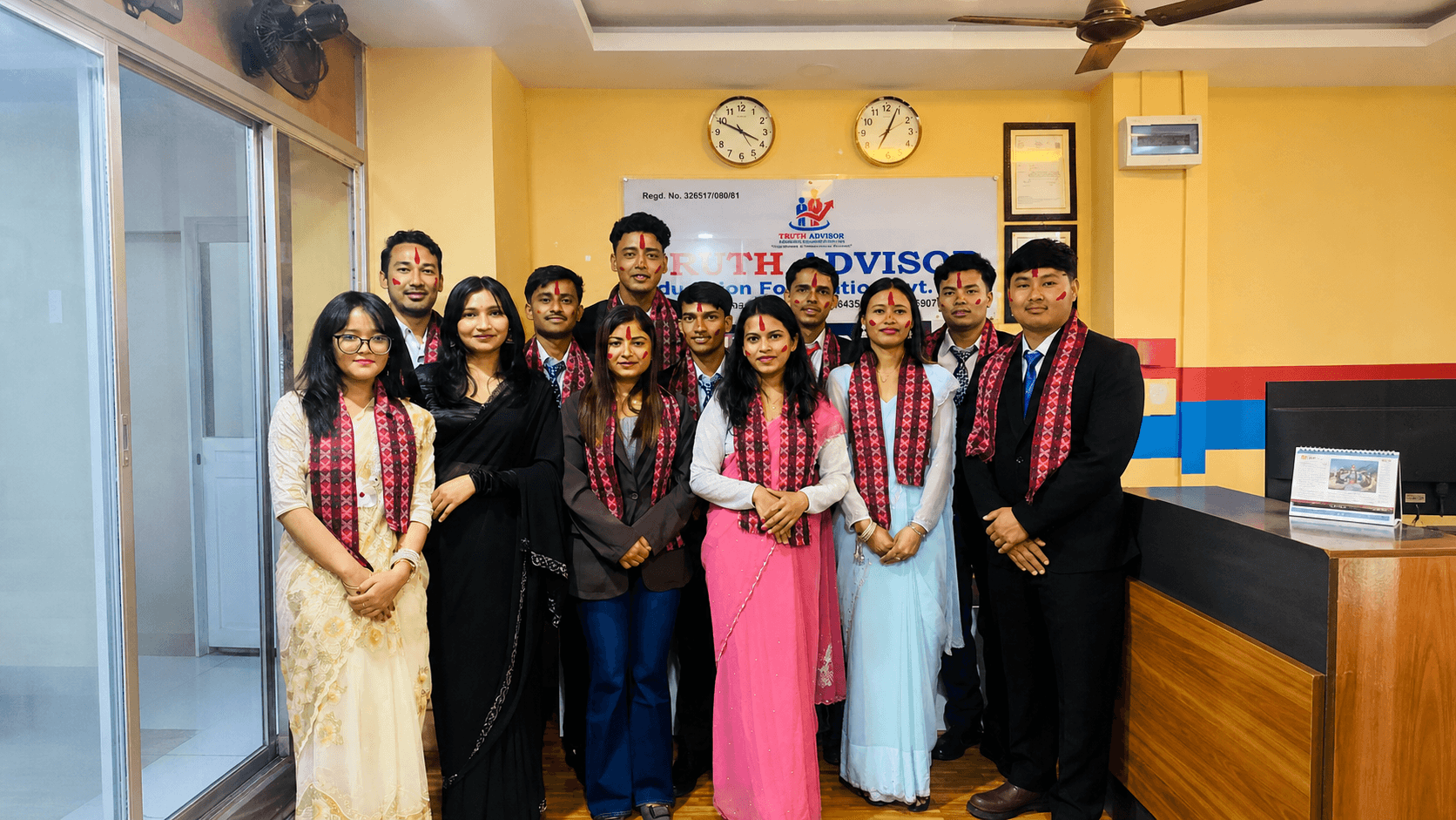 Truth Advisor Team with students